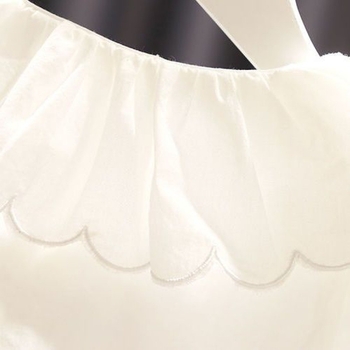 Detské tričko pre dievčatá s dlhým rukávom, sladký štýl, 91–95% bavlna, jednoliaty vzor, jar a jeseň