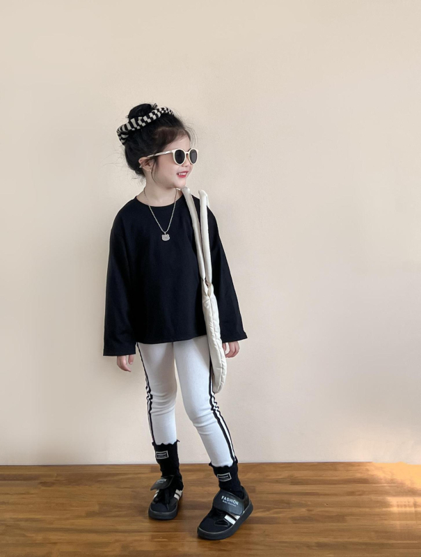 Set pre dievčatá: dlhé rukávy košieľovo-jacket s leopardím vzorom a biele legíny s tkaným pásom, kórejský styl, jar a jeseň, jesenné vydanie 2025