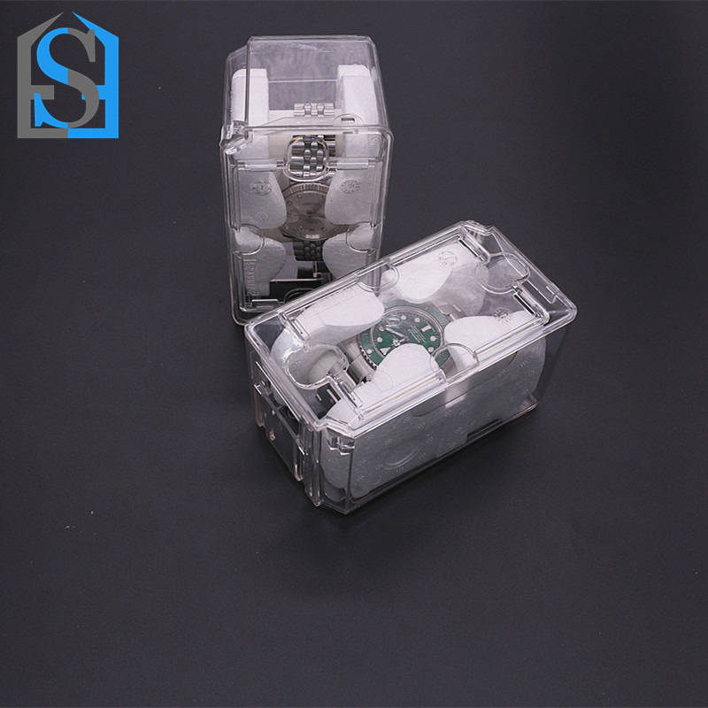 Box na hodinky FSF-G165A – PET materiál, vstrekovacie formovanie, balenie darčekov a šperkov, značka Fushifa