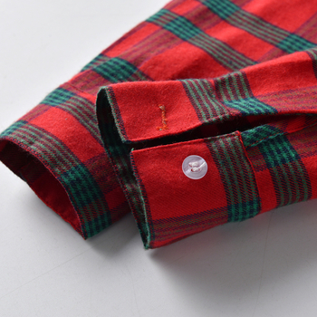 Cămașă pentru copii băieți, din bumbac cu model în carouri, mâneci lungi, stil coreean, guler lapel, material moale, pentru primăvară și toamnă, vârsta 3–8 ani