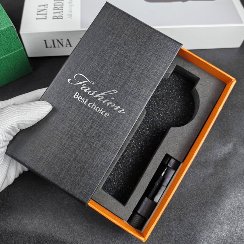 Cutie pentru ceasuri cu sertar, cutie pătrată de prezentare, logo personalizat, lot 500 buc., lansare primăvara 2025