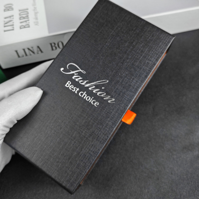 Cutie pentru ceasuri cu sertar, cutie pătrată de prezentare, logo personalizat, lot 500 buc., lansare primăvara 2025