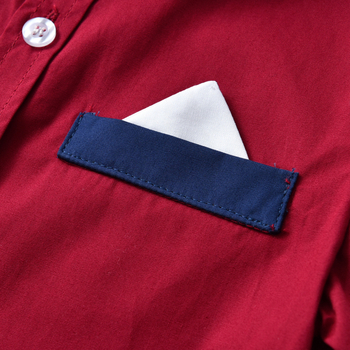 Cămașă pentru copii băieți, mânecă scurtă, 95% bumbac, 3–8 ani