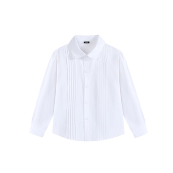 Detská unisex košeľa, V-krk, dlhé rukávy, 100% bavlna, pre deti od 8 rokov