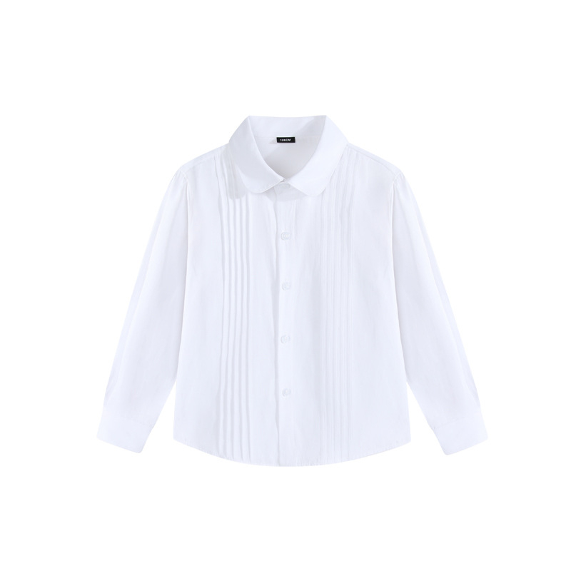 Detská unisex košeľa, V-krk, dlhé rukávy, 100% bavlna, pre deti od 8 rokov