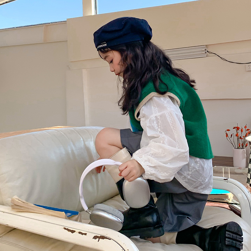 TCkids detská košeľa, korejský štýl, okrúhly výstrih, dlhé rukávy, 98% bavlna