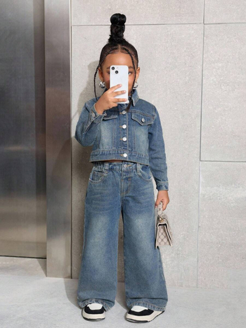 Jachetă pentru copii din bumbac, streetwear, fără glugă, 98% bumbac, pentru vârsta 3–8 ani, toamna 2025