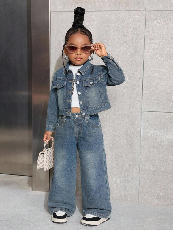 Jachetă pentru copii din bumbac, streetwear, fără glugă, 98% bumbac, pentru vârsta 3–8 ani, toamna 2025