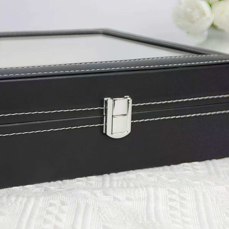 Na sklade: kožená hodinová skrinka s 12 priečinkami, balenie šperkov, šitie, kartónové balenie