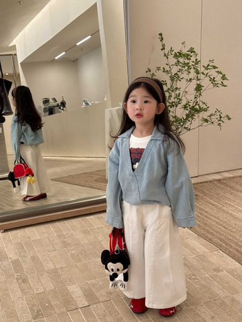 Gyerekblúz koreai stílusban, rajzfilm mintás, hosszú ujjú, 80% pamut (ősz, 3–8 éveseknek)