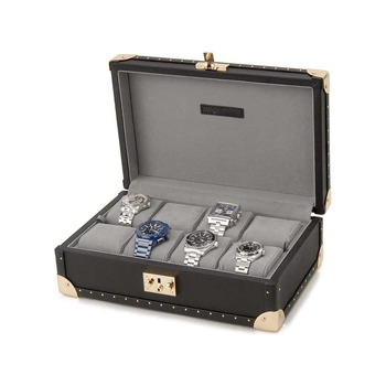 Kutija za pohranu nakita za satove i ogrlice, 8 pretinaca, kompozitni materijal, prilagodljiva obrada, pakiranje kutija