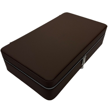 Cutie de depozitare pentru ceasuri cu 12 compartimente, fermoar, piele PU, husă de călătorie portabilă, lansare toamnă 2025