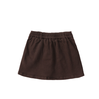 Fustă din denim pentru fetițe, stil coreean, talie înaltă, croială A-line, material din amestec de bumbac (80% poliester)