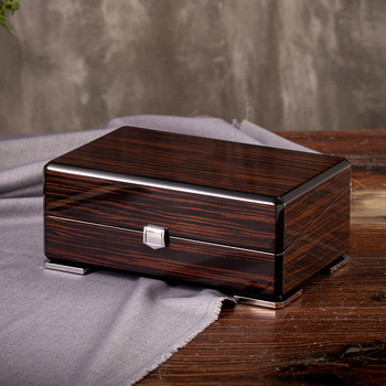 Cutie pentru ceasuri și bijuterii — MDF, Model 067, finisaj pictură lemn lucrat manual, tip ambalaj: Black Heaven and Earth cover, scop: ambalare cadouri și bijuterii