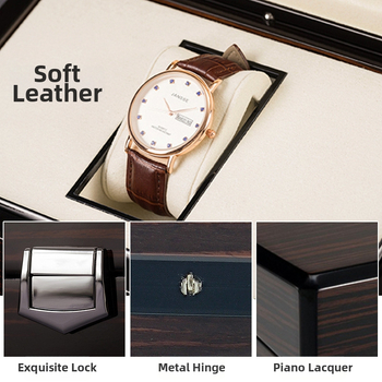 Cutie pentru ceasuri și bijuterii — MDF, Model 067, finisaj pictură lemn lucrat manual, tip ambalaj: Black Heaven and Earth cover, scop: ambalare cadouri și bijuterii