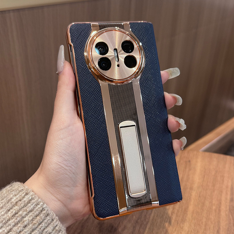 Usmile husă flip pentru Huawei Mate X5 – Piele naturală, Stil minimalist, Placare electroplatină, Protecție anti-cădere