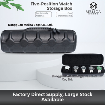 MLJ cutie EVA pentru ceasuri cu 5 compartimente – cutie portabilă pentru ceasuri mecanice, model MLJ2253