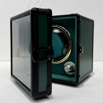 Cutie pentru învârtire a ceasurilor mecanice (MDF+PU; făcută manual; model 922c; ambalaj de afișaj)