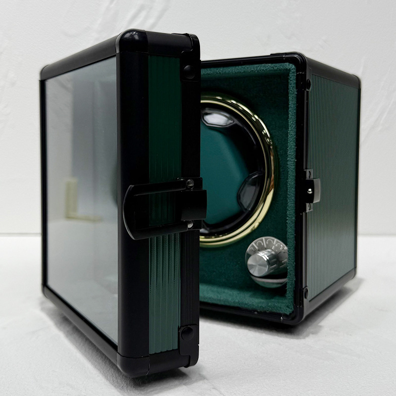 Cutie pentru învârtire a ceasurilor mecanice (MDF+PU; făcută manual; model 922c; ambalaj de afișaj)