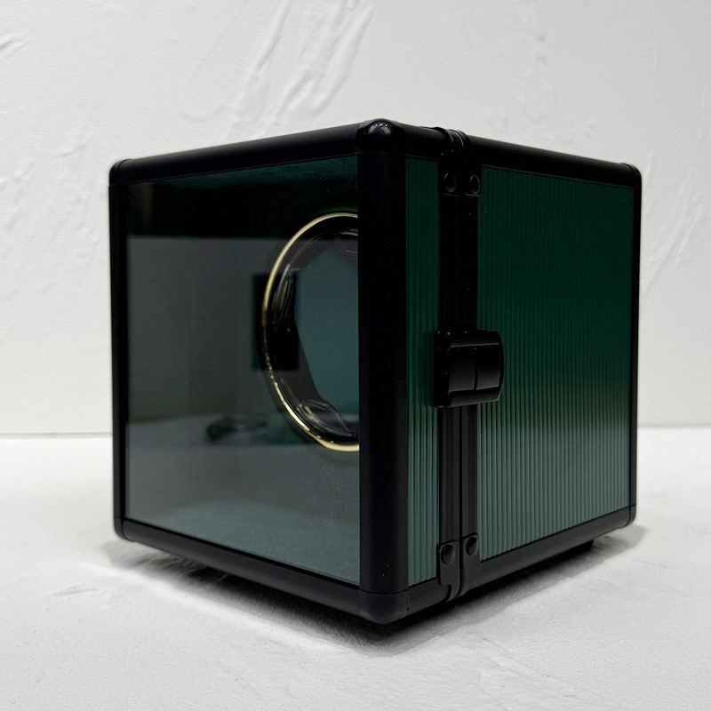 Cutie pentru învârtire a ceasurilor mecanice (MDF+PU; făcută manual; model 922c; ambalaj de afișaj)