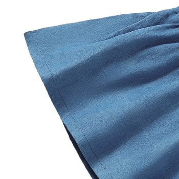 Lányoknak szánt ujjatlan ruha koreai stílusban, 95% pamut, A-vonal, virágos minta