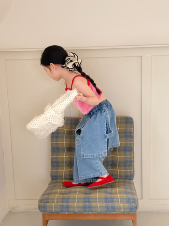 Κοριτσίστικη βελουρού camisol με τιράντες – Κορεατικό στυλ, απαλό ύφασμα, 3–8 ετών, Καλοκαίρι 2025