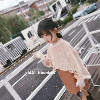 Fustă pentru fete din PU, stil coreean, potrivită pentru vârsta 3–8 ani.