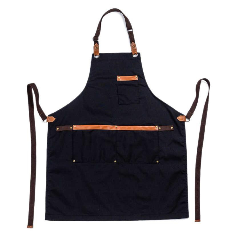 Αμάνικη ποδιά από 100% βαμβάκι με αντι-βρωμιά επίστρωση — μοντέρνος μινιμαλιστικός σχεδιασμός