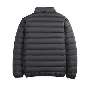 Мъжко леко пухено яке със Stand‑up яка, запълване 650, гъши пух, водо- и ветроустойчиво, свободна кройка, дължина 50–65 cm