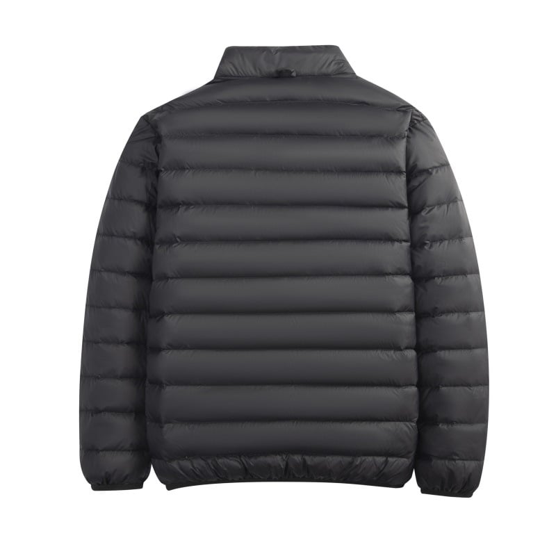 Мъжко леко пухено яке със Stand‑up яка, запълване 650, гъши пух, водо- и ветроустойчиво, свободна кройка, дължина 50–65 cm