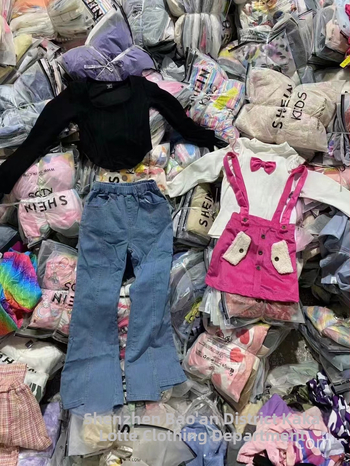 Îmbrăcăminte pentru copii: set tricou și fustă, stil drăguț desen animat, croială lejeră, colecția Primăvara 2024, compoziția principală a țesăturii 91-99%