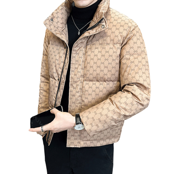 Пухено яке в корейски стил, със слим фит, пълнено с пух от бяла патица, защита при -20°C до -5°C.