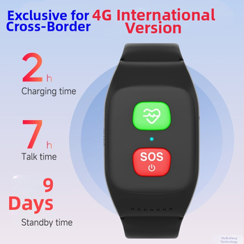 4G-s GPS okosóra idős embereknek, pulzus, vernyomás és oxigén szintjének nyomon követése, SOS értesítés – S8/S16H