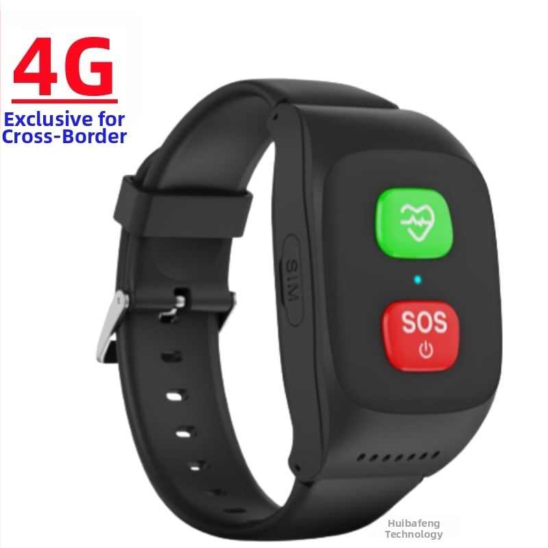 4G-s GPS okosóra idős embereknek, pulzus, vernyomás és oxigén szintjének nyomon követése, SOS értesítés – S8/S16H