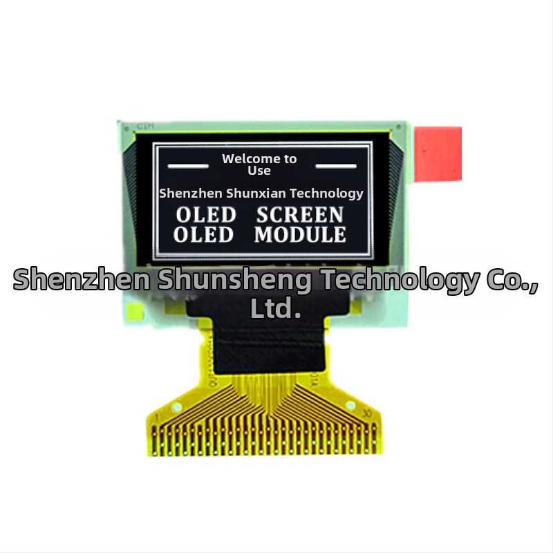 OLED дисплей, 30-пинов интерфейс, поддръжка I2C и SPI, пинов разстояние 0,7 мм, индустриален контролен инструмент