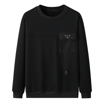 Пуловер суитшърт, с флийсова подплата, тежък памук, свободна кройка, зима