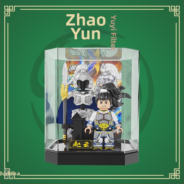 Ehitusklotsid – Kolmriikide soomus Water Margini kangelane – üllatuskast, hariv DIY minifiguuri mudel, ABS plastik, vanus 7–14 aastat