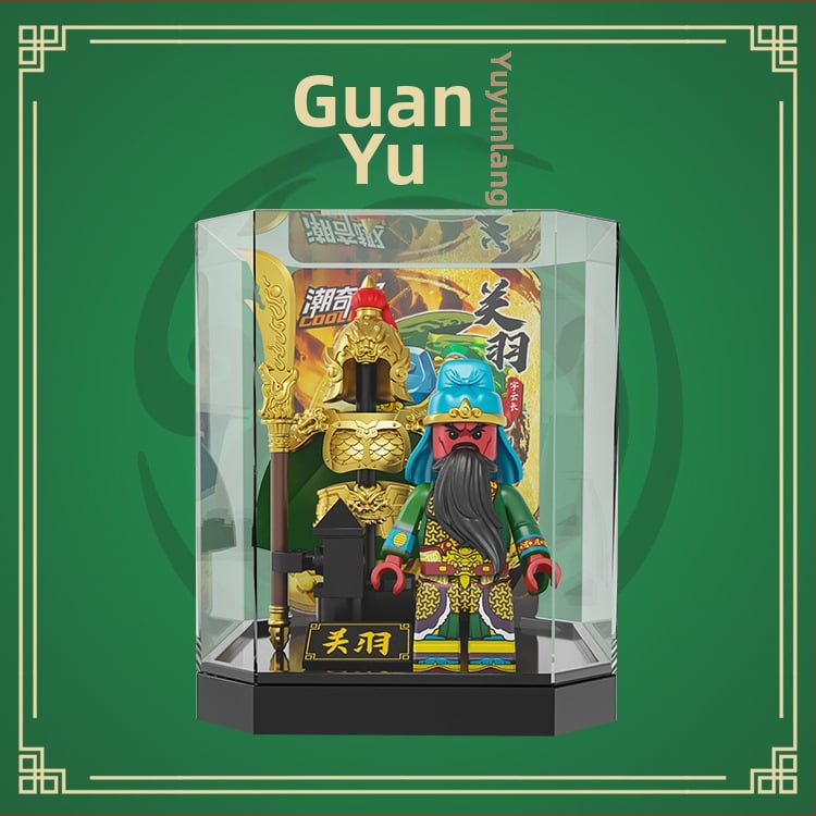 Ehitusklotsid – Kolmriikide soomus Water Margini kangelane – üllatuskast, hariv DIY minifiguuri mudel, ABS plastik, vanus 7–14 aastat