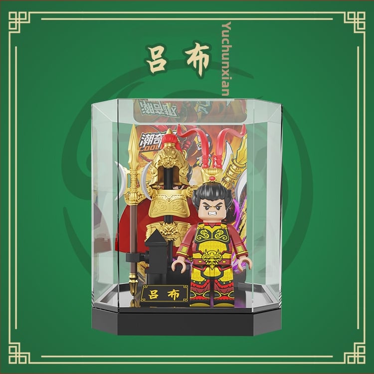 Ehitusklotsid – Kolmriikide soomus Water Margini kangelane – üllatuskast, hariv DIY minifiguuri mudel, ABS plastik, vanus 7–14 aastat