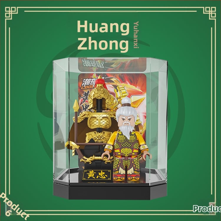 Ehitusklotsid – Kolmriikide soomus Water Margini kangelane – üllatuskast, hariv DIY minifiguuri mudel, ABS plastik, vanus 7–14 aastat