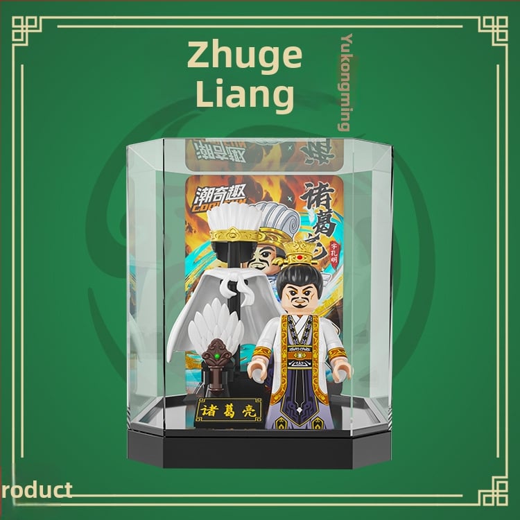 Ehitusklotsid – Kolmriikide soomus Water Margini kangelane – üllatuskast, hariv DIY minifiguuri mudel, ABS plastik, vanus 7–14 aastat