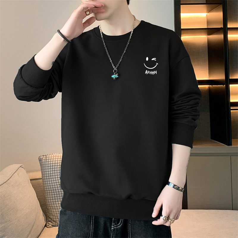 Muški fleece pulover, korejska verzija, dugi rukavi, poliester 96%+, težina 180–250 g