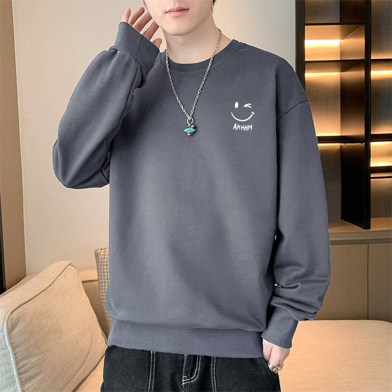Muški fleece pulover, korejska verzija, dugi rukavi, poliester 96%+, težina 180–250 g