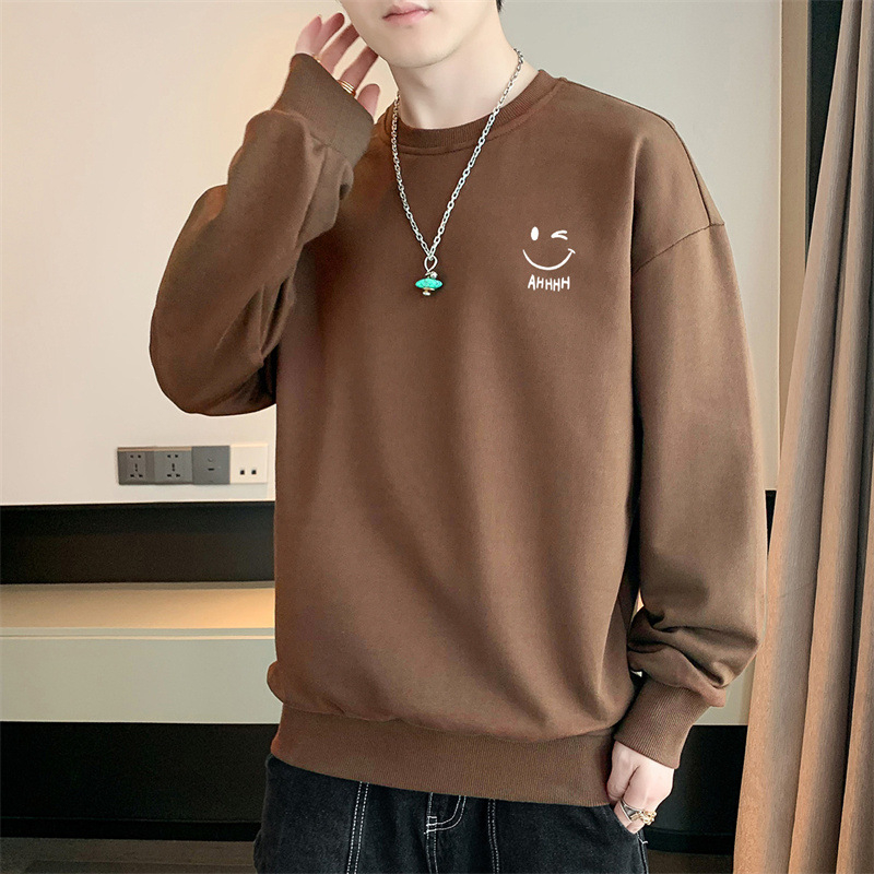 Muški fleece pulover, korejska verzija, dugi rukavi, poliester 96%+, težina 180–250 g