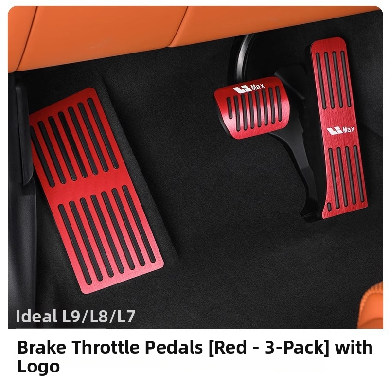 Ideal L7-L9 Mega μεταλλικά πετάλια γκαζιού-φρένου, αντιολισθητικά, από κράμα αλουμινίου, για αυτόματο κιβώτιο (2021–2025)