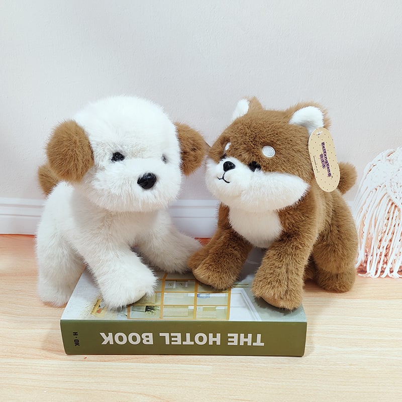 Λούτρινο σκυλάκι Ουέστ Χάιλαντ - κοντή γούνα, γέμισμα PP βαμβάκι, σε θέση καθιστό/ξαπλωτό, κατάλληλο για παιδιά 7–14 ετών