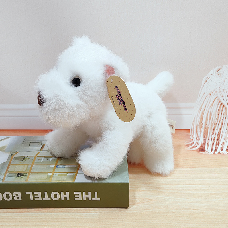 Λούτρινο σκυλάκι Ουέστ Χάιλαντ - κοντή γούνα, γέμισμα PP βαμβάκι, σε θέση καθιστό/ξαπλωτό, κατάλληλο για παιδιά 7–14 ετών