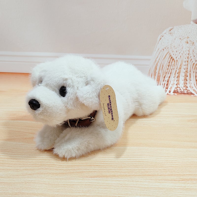 Λούτρινο σκυλάκι Ουέστ Χάιλαντ - κοντή γούνα, γέμισμα PP βαμβάκι, σε θέση καθιστό/ξαπλωτό, κατάλληλο για παιδιά 7–14 ετών