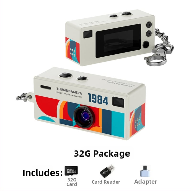 G6 mini kamera gyerekeknek – zsebkamera, TF-kártya, 1-5 MP, 1-3 óra akkumulátor-élettartam, videózás és fényképezés, szűrő