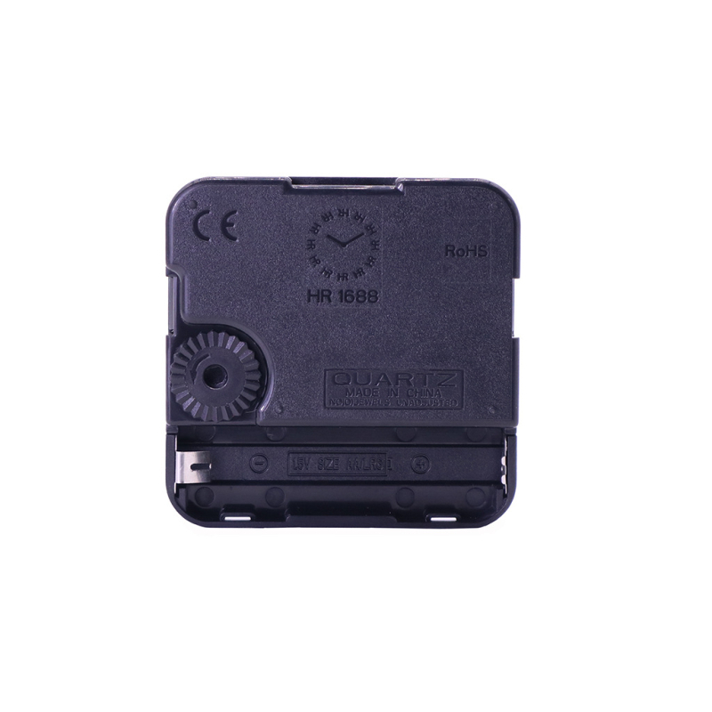 HR1688 Mecanism de ceas quartz, cu cuplu mare, pentru ceas de perete mare, format 12 ore, secunde tic-tac, carcasă din plastic
